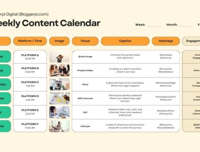 9 Contoh Ide Kalender Konten Media Sosial